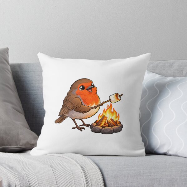 Item preview, Robin Roasting a Marshmallow at Campfire designed and sold by Juan Acevedo Acosta.