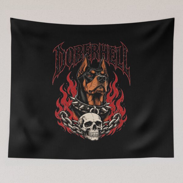 Item preview, Doberhell – Demonic Doberman Skull, Gothic Horror Dog designed and sold by Blink Art Studio.