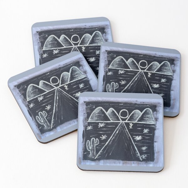 Item preview, Landscape – Monochrome Desert Landscape designed and sold by Graffystyle.