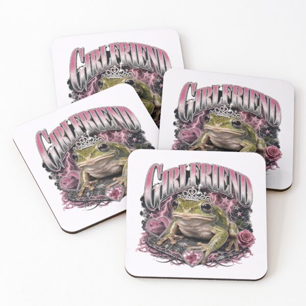Item preview, Girlfriend Frog Art | 90s Bootleg Crowned Toad Roses Gift designed and sold by illeN-Art-World.