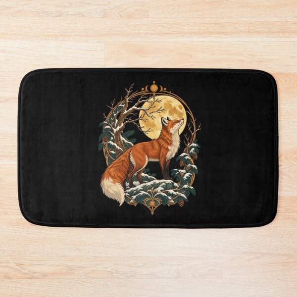 Item preview, Forest Solstice Fox And Moon - Northern Night designed and sold by Good Mood Foundry.