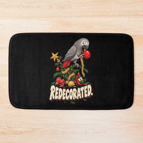 Item preview, Funny African Grey Parrot Christmas - Redecorated designed and sold by MOTIFOLK.