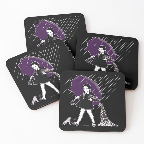 Item preview, When It Rains It Pours – Wednesday Addams Arsenic Parody designed and sold by dennisdraws.
