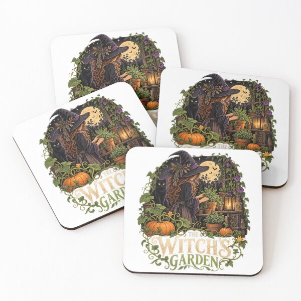 Item preview, The Witch’s Garden – Gothic Gardening Halloween Art designed and sold by DIRT & HARVEST.