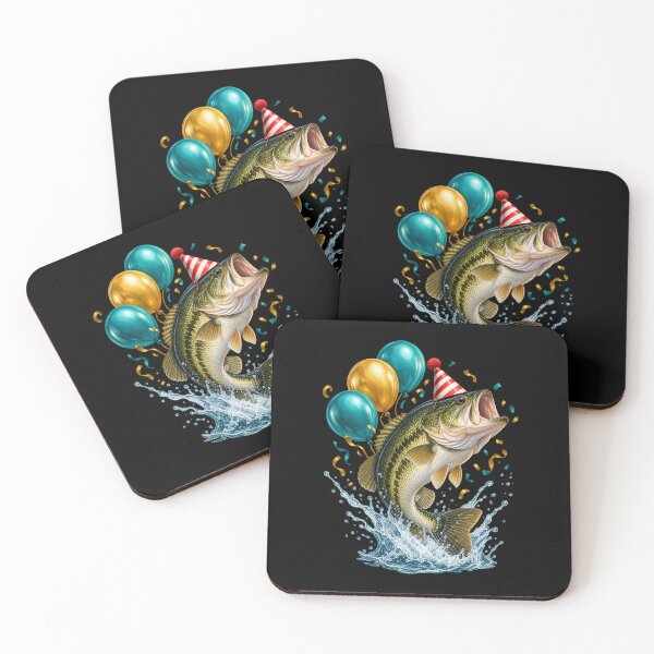 Item preview, Bass Fish Birthday - Party Jump designed and sold by Good Mood Foundry.