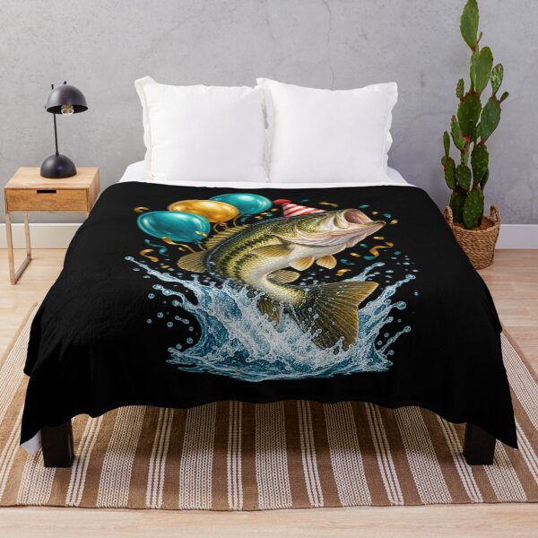 Item preview, Bass Fish Birthday - Party Jump designed and sold by Good Mood Foundry.