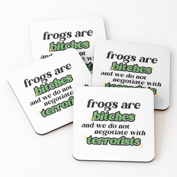 Item preview, Frogs Are Bitches And We Do Not Negotiate With Terrorists Klaus Hargreeves Quote Umbrella Academy Season 2 designed and sold by sarahy-lmhof.