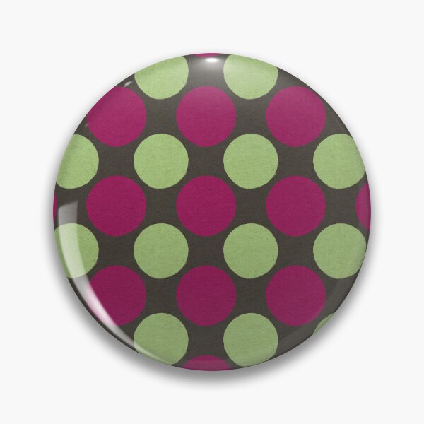 Item preview, Retro Pink Green Polka Dots Spots Vintage Whimsy designed and sold by Chatula Print Studio.
