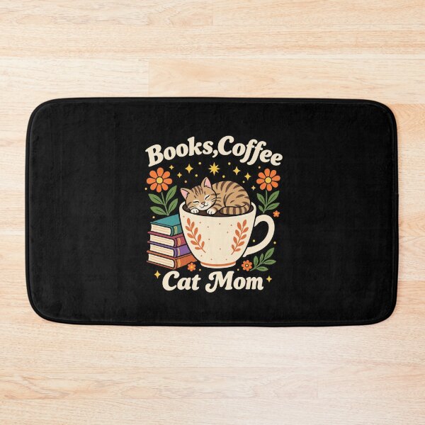 Item preview, Books, Coffee, Cat Mom – Cozy Retro Design designed and sold by LuloCreative.