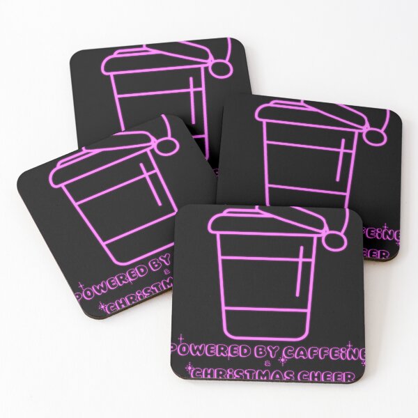 Item preview, Powered by Caffeine & Christmas Cheer Glow designed and sold by ShopCNTS.
