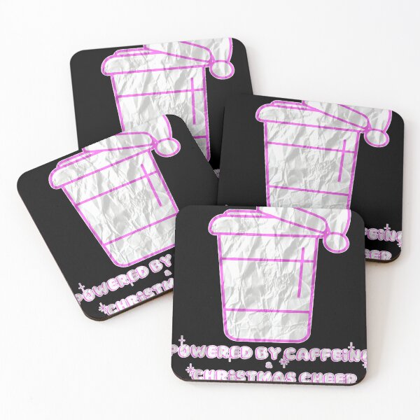 Item preview, Powered by Caffeine & Christmas Cheer Retro designed and sold by ShopCNTS.