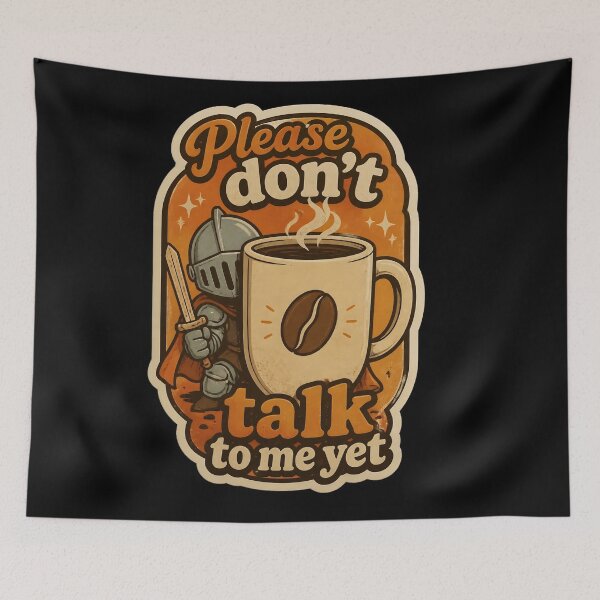 Item preview, Brave Knight Shielded by Steaming Coffee Mug designed and sold by JC Art Creations.