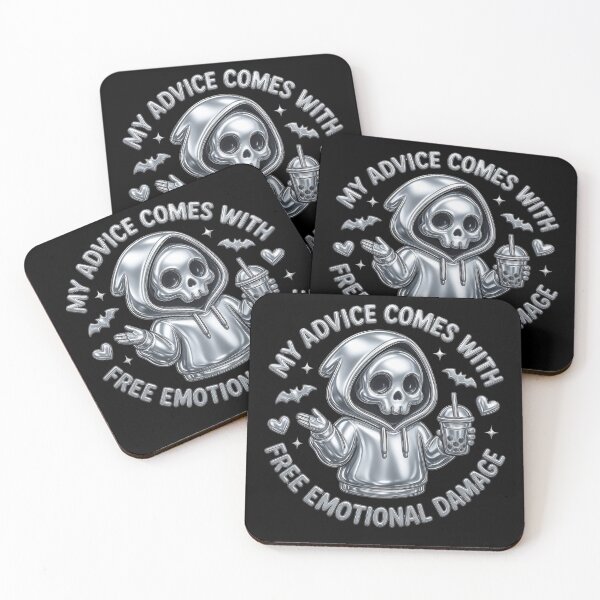 Item preview, Silver Grim Reaper Free Emotional Damage Sarcastic Advice designed and sold by nvrprooo.