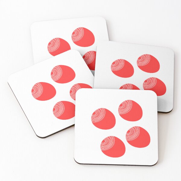 Item preview,  Modern Minimalis red Circles Overlapping Graphic Art designed and sold by Telegant.