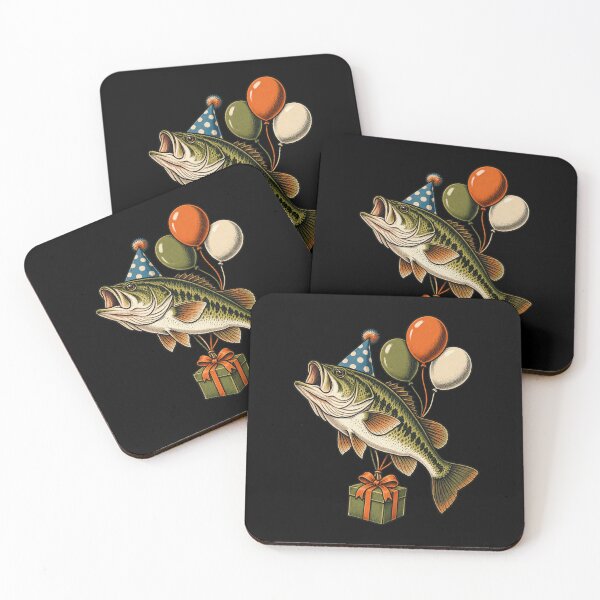 Item preview, Bass Fish Birthday - Retro Celebration designed and sold by Good Mood Foundry.