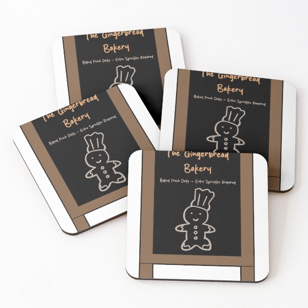 Item preview, The Retro Gingerbread Bakery Dark designed and sold by ShopCNTS.