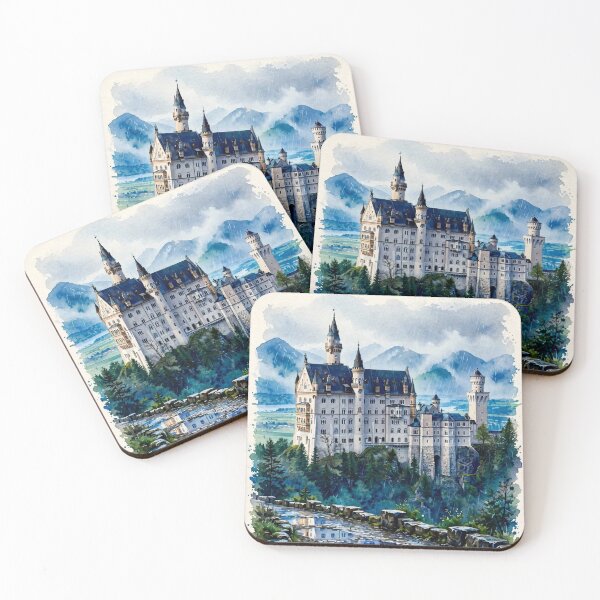 Item preview, Germany — Neuschwanstein Castle — The Enchanted Castle in the Clouds. designed and sold by DibujandoPorfa.