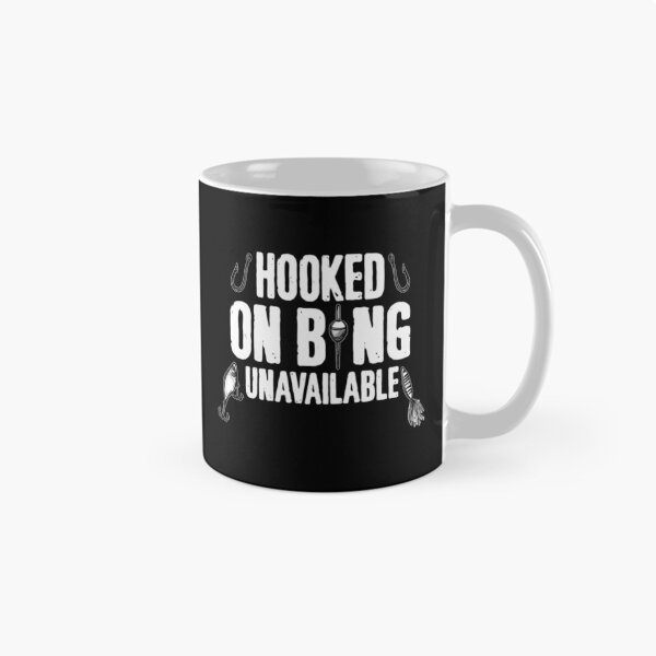 Item preview, Hooked on Being Unavailable, Funny Fishing designed and sold by CloudyPress.