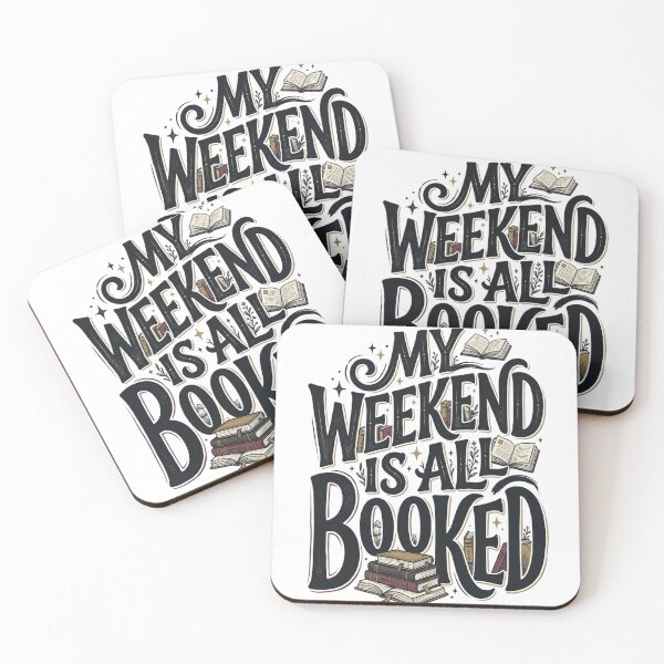 Item preview, My Weekend Is All Booked Dark Academia Typography designed and sold by mood-draftsman.