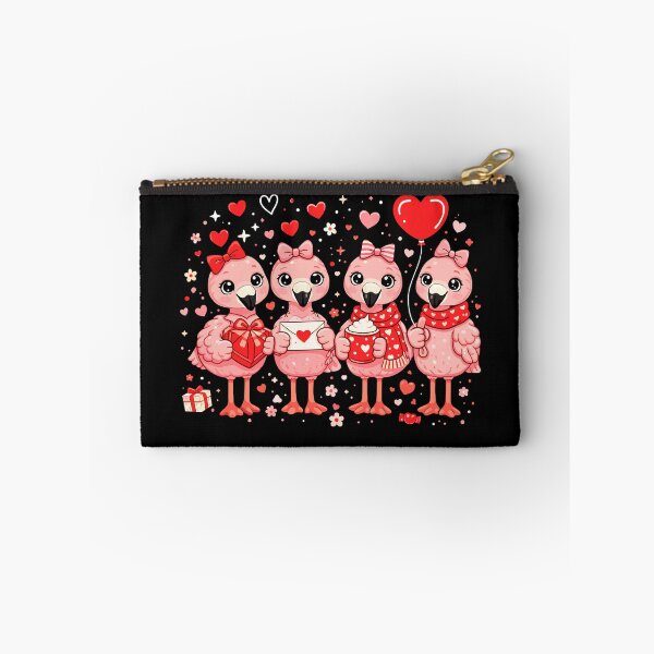 Item preview, Pink Valentine Flamingos – Romantic Hearts and Roses designed and sold by bimimagic.