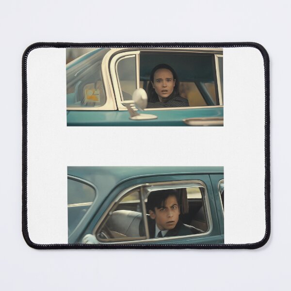 Item preview, Vanya And Five Drive Past Each Other Umbrella Academy Meme Template designed and sold by kainoa-dodd.