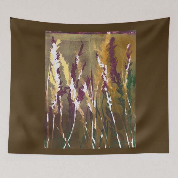 Item preview, Grasses in warm earth tones in the meadow designed and sold by KarenKaspar.