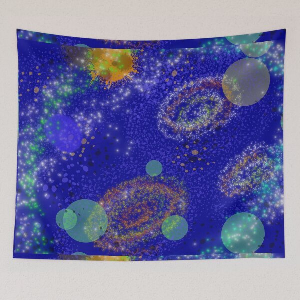 Item preview, Cosmic Ocean Galaxy - Abstract Starry Nebula Night designed and sold by AWADHESH  CHAURASIA.