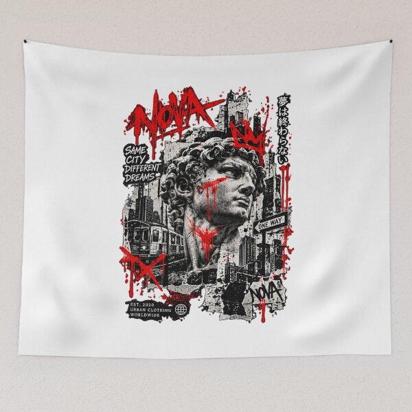 Item preview, Nova Urban – Classical Statue Meets Street Art designed and sold by BAAKSHOP.
