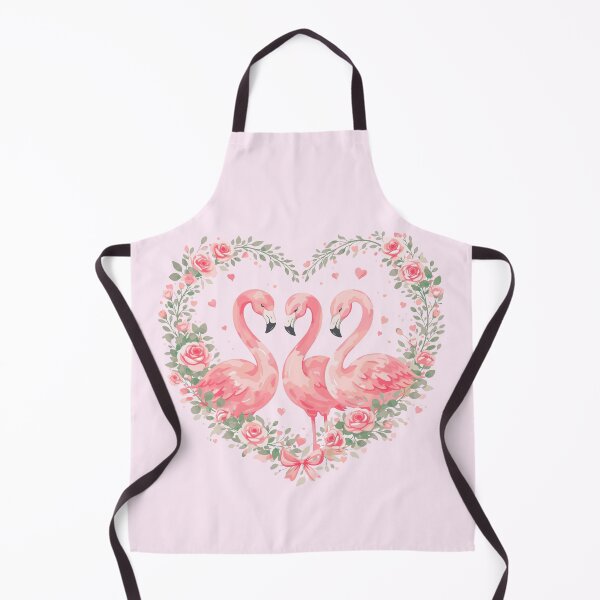 Item preview, Pink Valentine Flamingos – Romantic Hearts and Roses designed and sold by bimimagic.