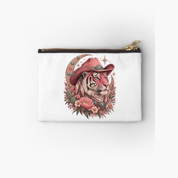 Item preview, Pink Tiger Cowgirl - Rhinestone Moon designed and sold by Good Mood Foundry.