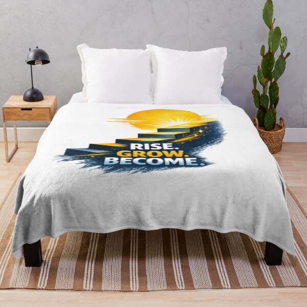 Item preview, Rise Grow Become | Motivational Sunrise Staircase designed and sold by Be-You-Vibes.