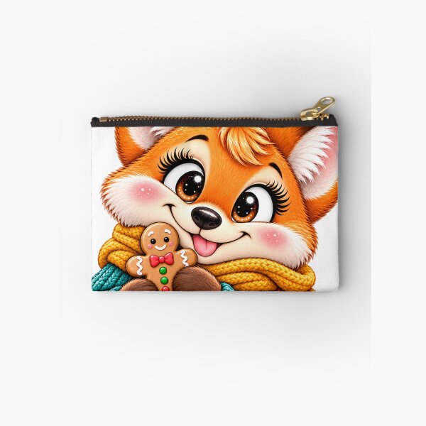 Item preview, Cute Fox with Gingerbread Cookie in Cozy Winter Sweater designed and sold by SayMaria.