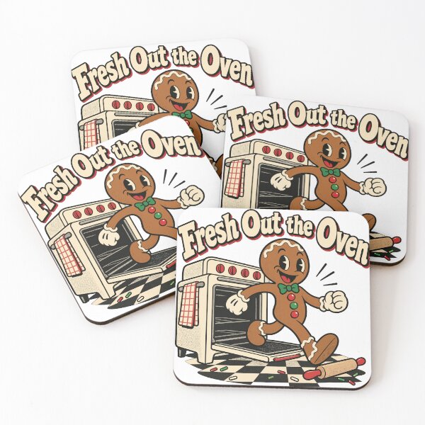 Item preview, Fresh Out the Oven Funny Gingerbread Man Retro Cartoon designed and sold by codex401.