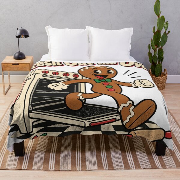 Item preview, Fresh Out the Oven Funny Gingerbread Man Retro Cartoon designed and sold by codex401.