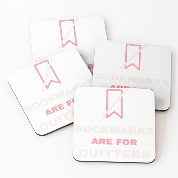 Item preview, Bookmarks Are For Quitters Funny Reader designed and sold by Night Owl Prints.