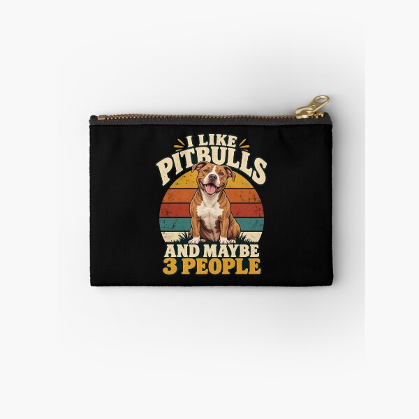 Item preview, Pitbulls And Three People - Retro Sunset designed and sold by Good Mood Foundry.