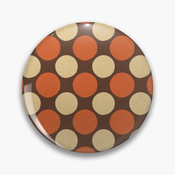 Item preview, Retro Brown Cream Polka Dots Spots Vintage Whimsy designed and sold by Chatula Print Studio.