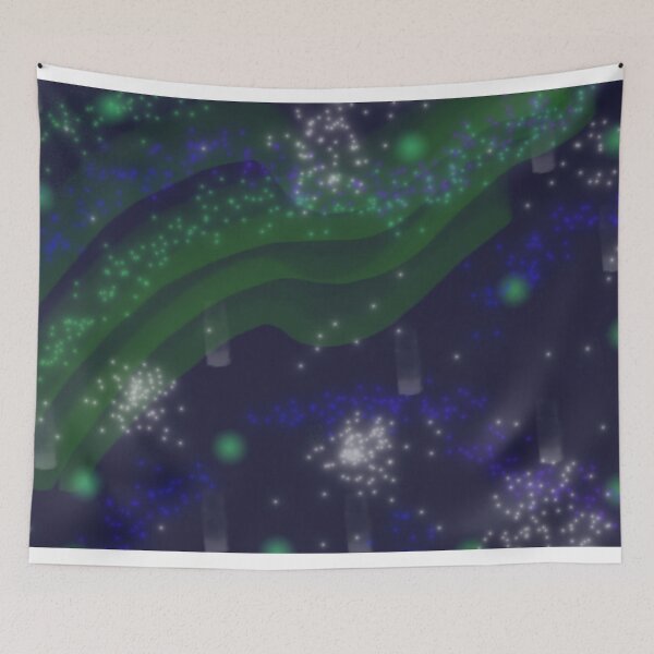 Item preview, Magical Aurora Borealis - Dreamy Night Sky with Lanterns designed and sold by AWADHESH  CHAURASIA.
