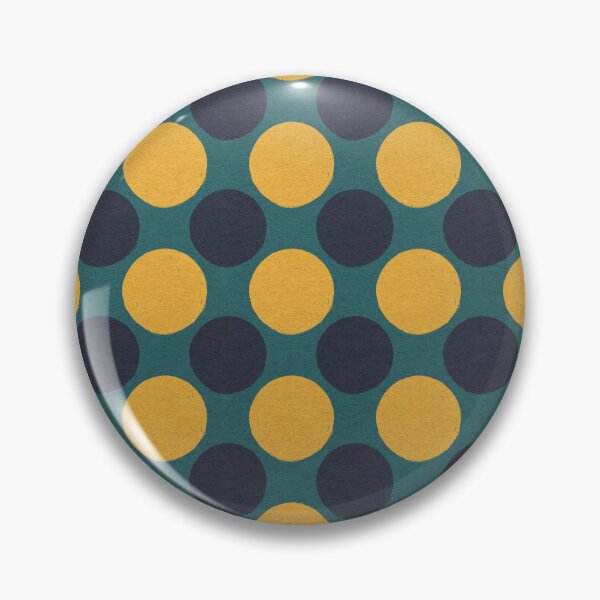 Item preview, Retro Navy Yellow Polka Dots Spots Vintage Whimsy designed and sold by Chatula Print Studio.