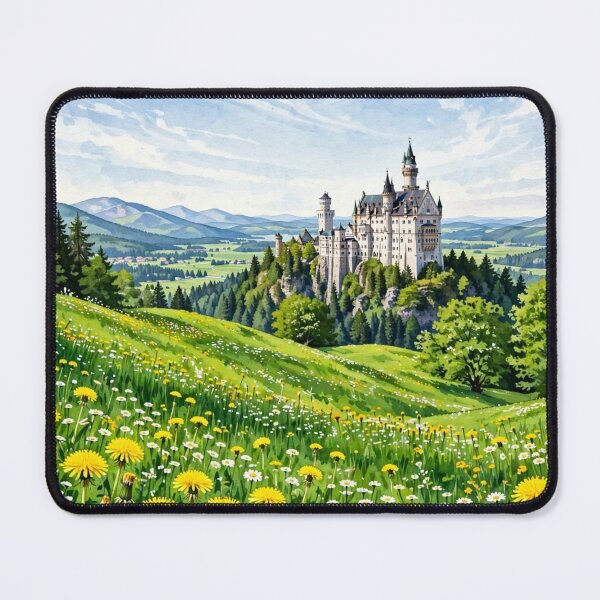 Item preview, Germany — Neuschwanstein Castle — Beneath the Bavarian Skies designed and sold by DibujandoPorfa.