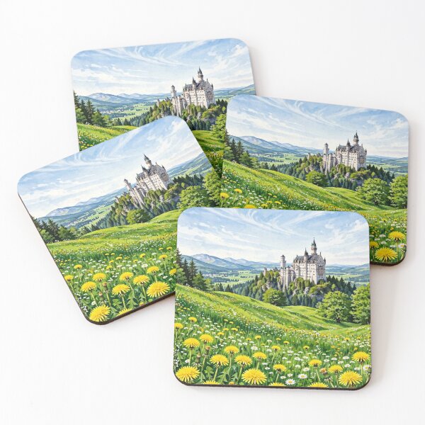 Item preview, Germany — Neuschwanstein Castle — Beneath the Bavarian Skies designed and sold by DibujandoPorfa.