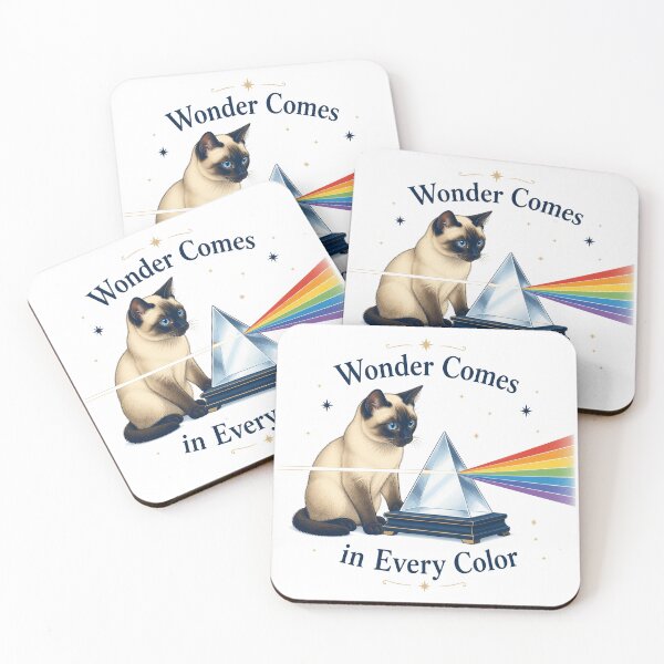 Item preview, Siamese Prism Cat – Wonder Comes in Every Color designed and sold by PurrBloom Studio.