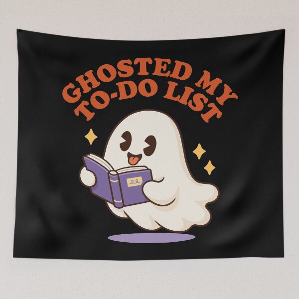 Item preview, Ghosted To-Do List Funny Ghost Procrastination designed and sold by magiccato.