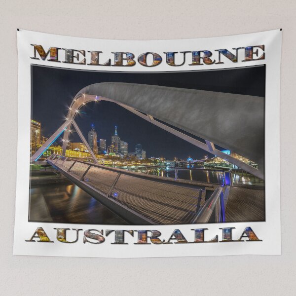 Item preview, Southgate Bridge At Night (poster edition on white) designed and sold by Ray's Photos & Art.