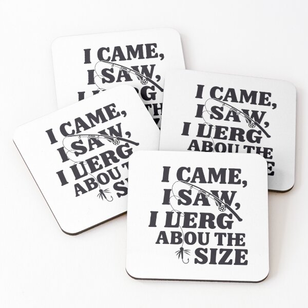 Item preview, I Came, I Saw, I Lied About the Size, Funny Fishing designed and sold by CloudyPress.
