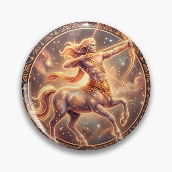 Item preview, Sagittarius Centaur Archer Cosmic Zodiac Mandala designed and sold by Zodiac Celestial Art.