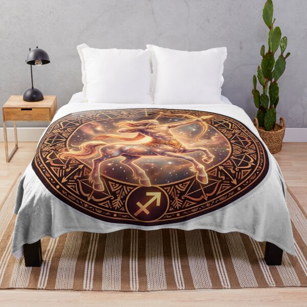 Item preview, Sagittarius Centaur Archer Cosmic Zodiac Mandala designed and sold by Zodiac Celestial Art.