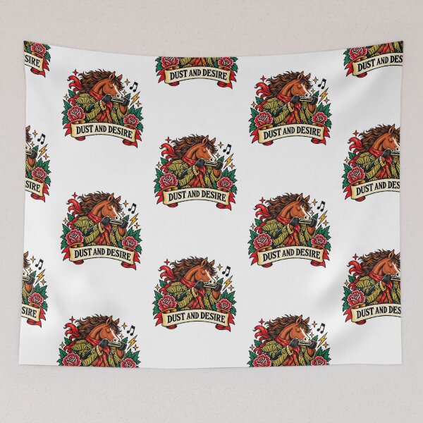 Item preview, Dust And Desire | Horse Harmonica Tattoo designed and sold by Mono.fi Studios.