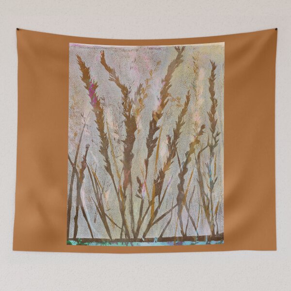 Item preview, Tall grasses in warm brown tones in the meadow designed and sold by KarenKaspar.