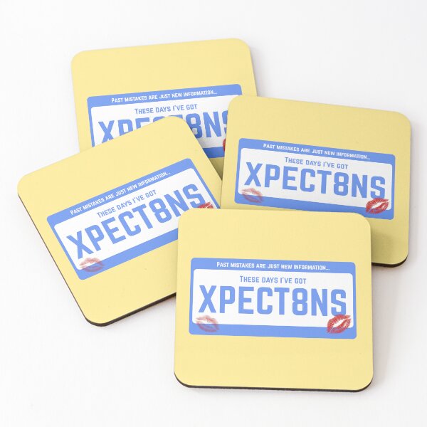 Item preview, ‘Expectations’ song-inspired licence plate digital art designed and sold by QuillPrints.